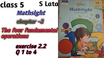Class 5 Mathsight Exercise 2.2 Q 1 To 4