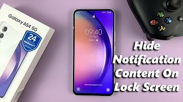 How To Hide Notification Contents On Lock Screen Of Samsung Galaxy A54 5G
