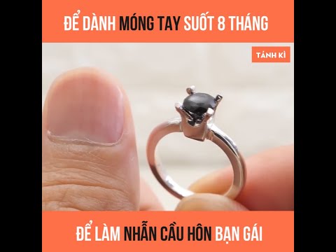 Video Hướng dẫn làm nhẫn kim cương đen từ móng tay để cầu... - youtube