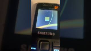 Samsung E1120 battery empty (on orange)
