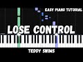 Teddy Swims Lose Control Easy Piano Tutorial mp3
