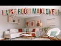 LIVING ROOM MAKEOVER!! Redecorate with me! :)