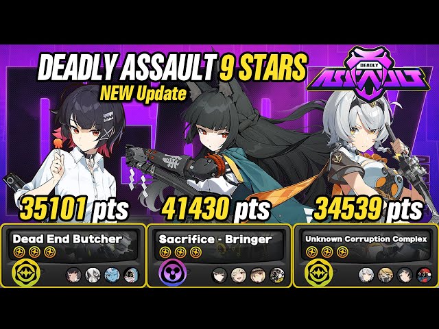NEW Deadly Assault 9 Stars - Ellen & Miyabi & M0W0 SAnby Teams