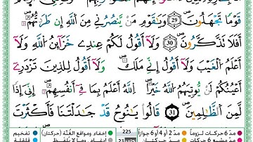 حمزة الجزائري  سورة هود مكتوبة كاملة برواية ورش عن نافع