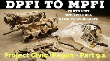DPFI to MPFI Complete Parts List - 88-91 Civic & CRX