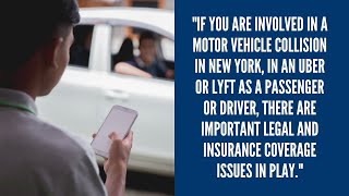 NYC Car Accident Injury Involving Ubers or Lyft | New York Personal Injury