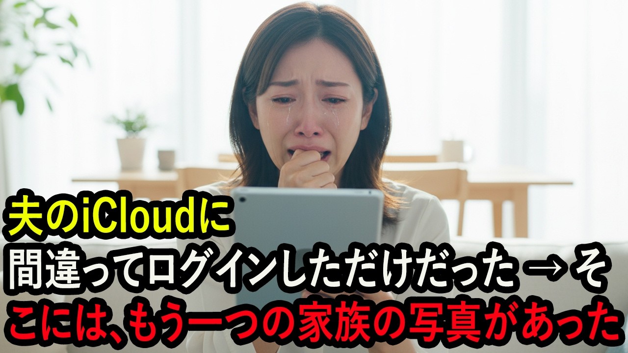 夫のiCloudに間違ってログインしただけだった → そこには、もう一つの家族の写真があった