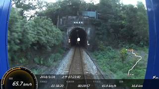 台鐵 4138次 八堵-宜蘭 區間車 SONY FDR-X1000V Action Cam GPS 參數資料路程景 EMU500電聯車