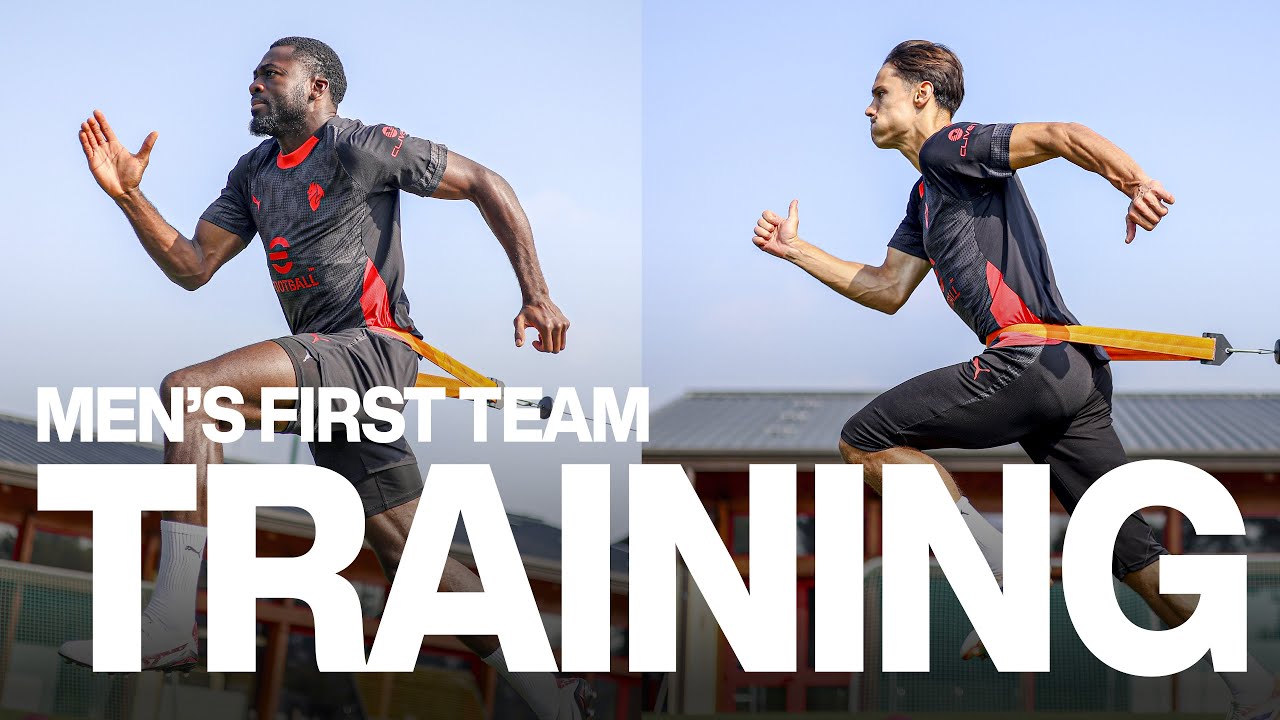 Lavoro su forza e potenza per i rossoneri | AC Milan Training