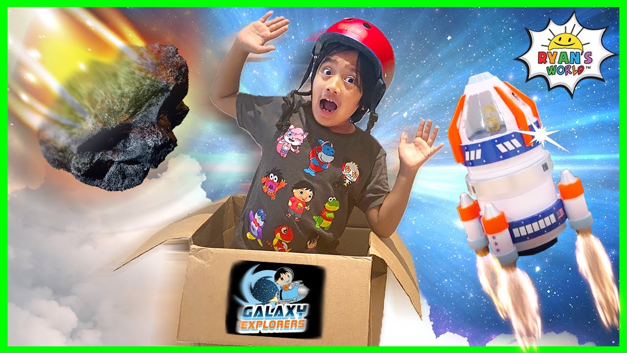 Ryan blasted off into Space Pretend Play!