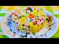 Салат с ветчиной, колбасой и картошкой / Салат Деревенский / Salad with ham, sausage and potatoes