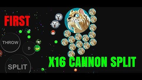 BLOB/FIRST EVER X16 CANNON SPLIT,AUTOTRICKSPLIT,31KPOPSPLIT(AGAR.IO)
