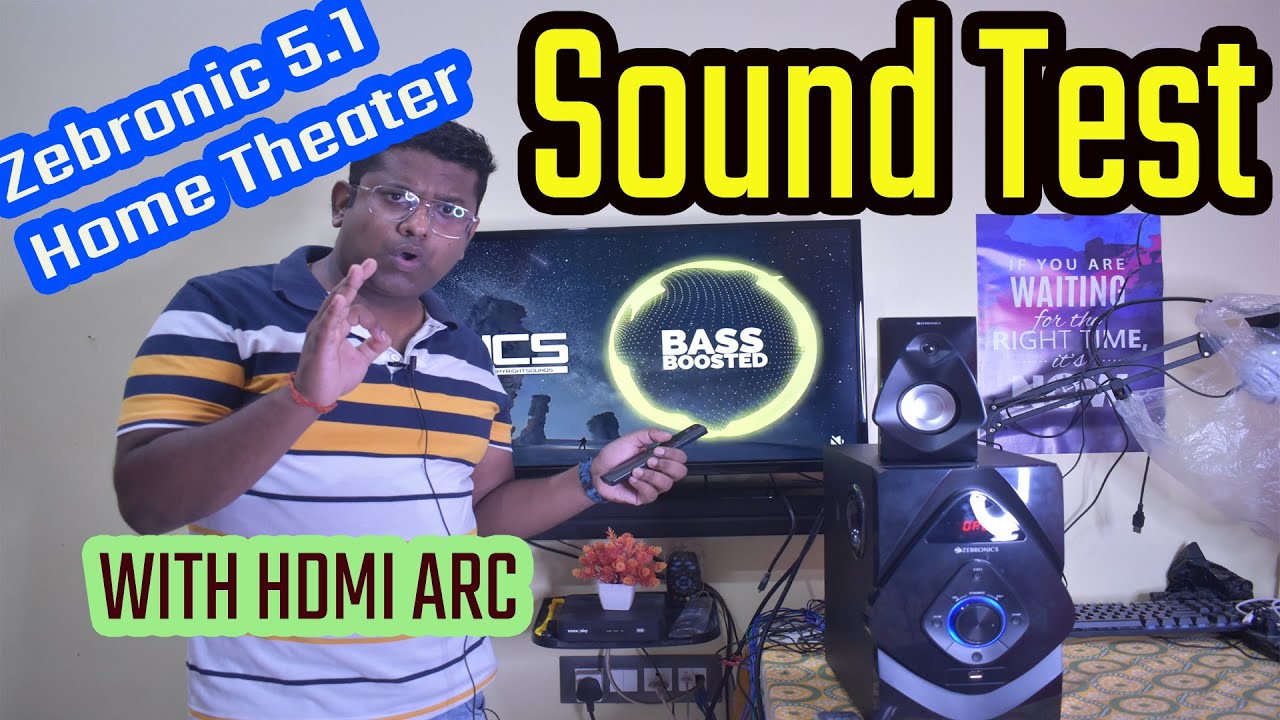 Zebronics Home Theater Sound Test With Hdmi Arc🔥Home Theater with Hdmi