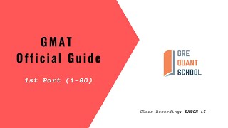 GMAT (B-16) : (Part-1) GMAT Official Guide 2018 PDF (Q 1-80) Wealth