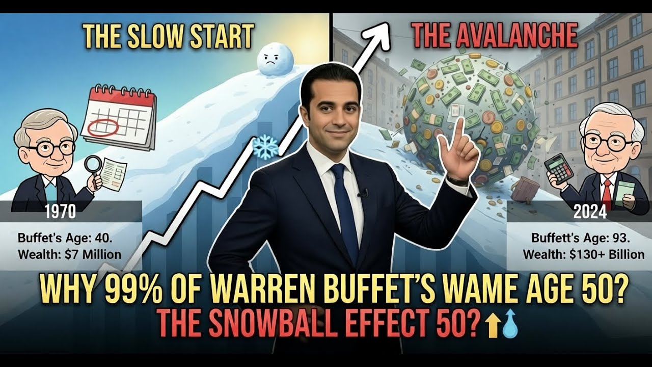 Why 99% of Warren Buffett’s Wealth Came After Age 50? The Snowball Effect 📈❄️