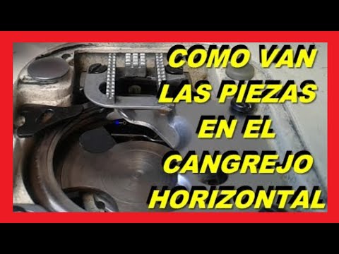 Como ajustar las piezas en cangrejo horizontal | mecanica confeccion