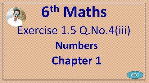 6th Std Maths Chapter 1 Numbers Exercise 1.5 Q.No.4(iii)  | Tamil |  English