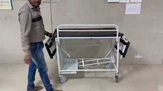 2 Fold Stretcher With Oxygen Cylinder | Folding Stretcher | Ambulance Stretcher | Hospital Stretcher