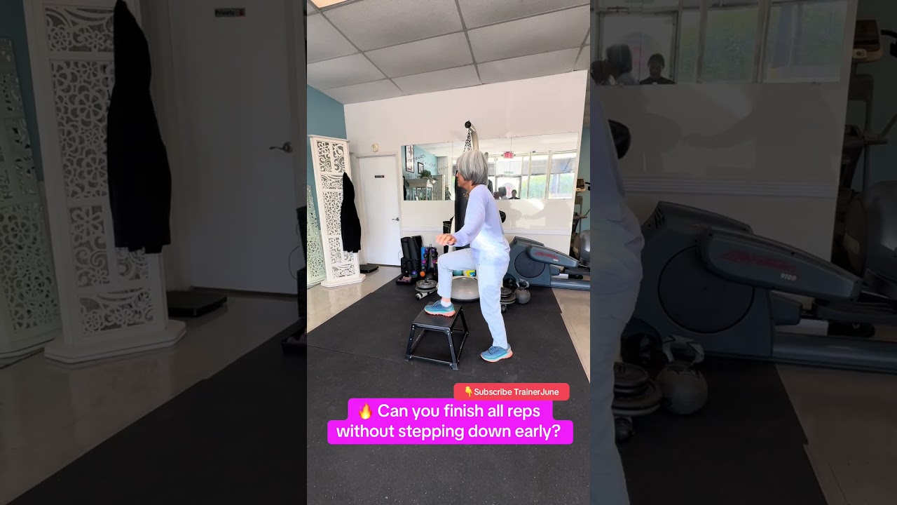 Step-Up + Hip Circle Strength (For 50+) #seniorfitnesse