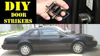 1988 Ford Thunderbird TurboCoupe - Door strikers cheap easy repair by JasonDoesDIY 1,619 views 7 years ago 5 minutes, 50 seconds