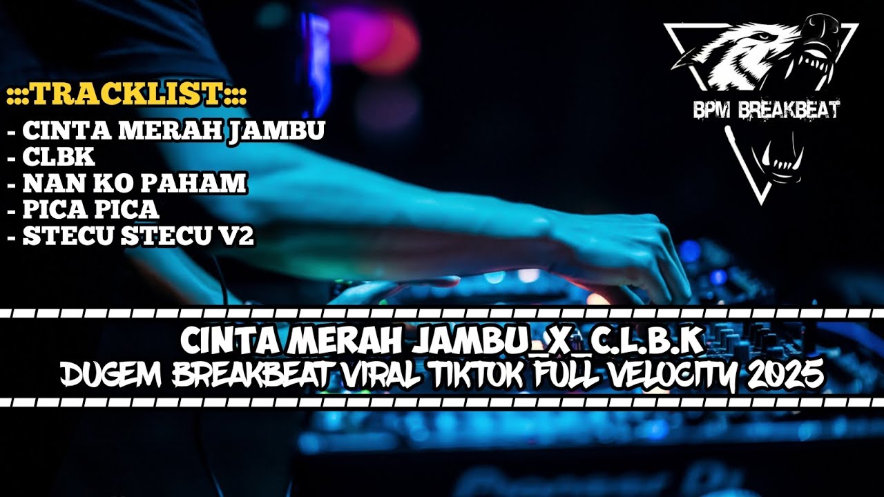 DJ CINTA MERAH JAMBU BREAKBEAT TERBARU 2025 | DUGEM BREAKBEAT VIRAL PALING ENAK FULL BASS