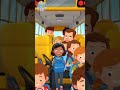 The Wheels on the Bus Go Round and Round | Nursery Rhymes for Kids | 3D Animation Song