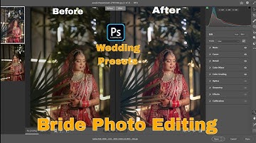 Bride Photo Editing Tutorial | Skin Retouching & Smoothing-Photoshop | Indian Wedding Presets