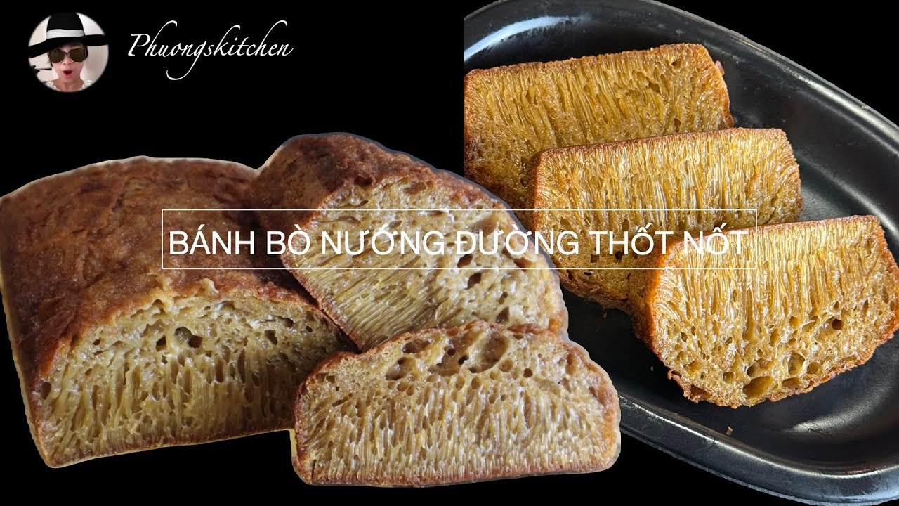 BÁNH BÒ NƯỚNG ĐƯỜNG THỐT NỐT- đơn giản , mềm mại sang hôm sau
