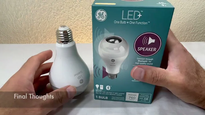 GE Bluetooth Music Speaker Light Bulb LED with Remote, App, Sound & Light Test Review by Skywind007