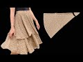 ✂ Cut in 5 minutes and sew in 10 minutes |  Sewing skirts like this is beautiful and easy