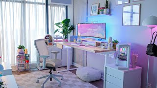 Building a cozy new desk setup ✨ cable management + building a wall design