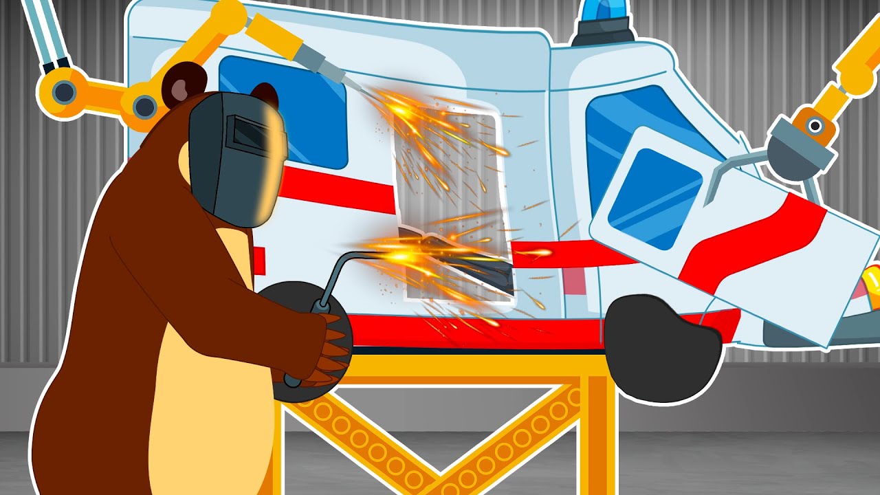 The Bear Garage: Repairing Accident Ambulances | Impressive techniques are revealed ss1