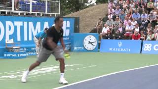 Crowd goes crazy with Noah, Bahrami, Leconte and Ivanisevic at Optima Open