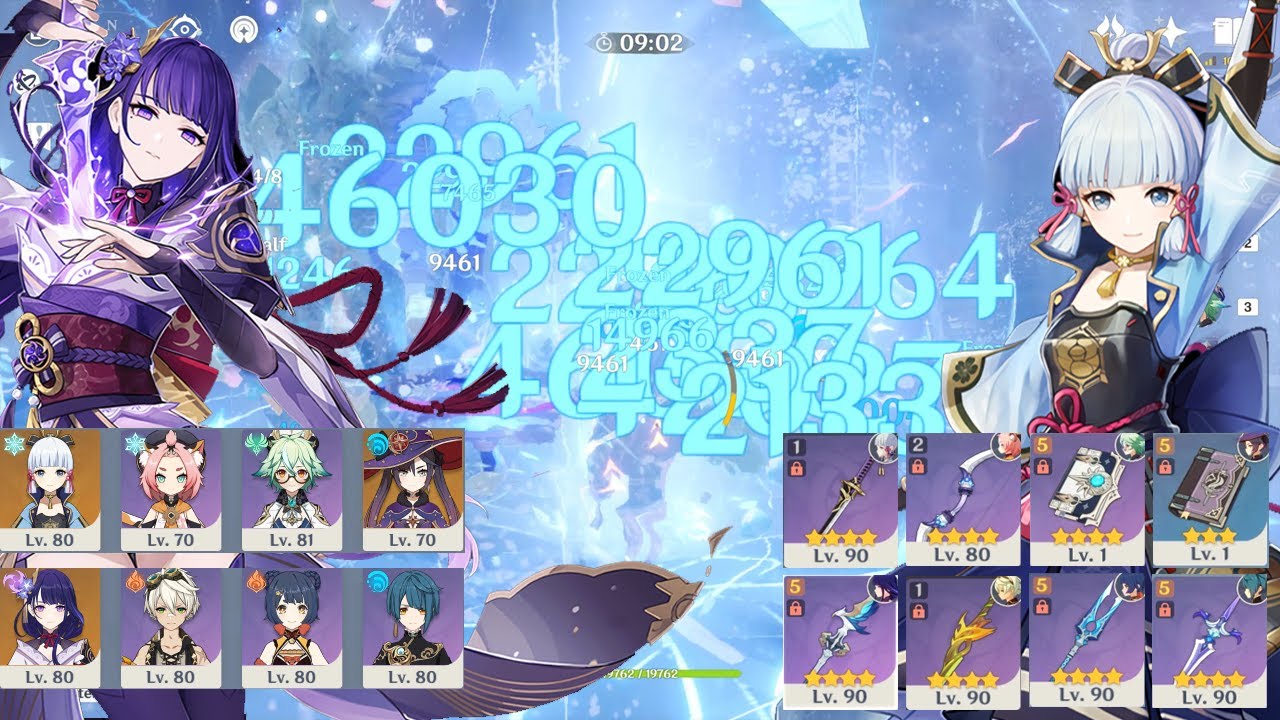 New 3.2 Abyss - F2P Ayaka Freeze & Raiden National Destroy Spiral Abyss Floor 12 - Genshin Impact
