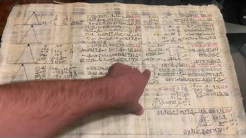 My copy of the Rhind Papyrus contains the section regarding geometry and pyramid elevation.