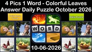 4 Pics 1 Word - ANSWER 06 October 2026 –Colorful Leaves - Daily Puzzle + Bonus (Solution) screenshot 5