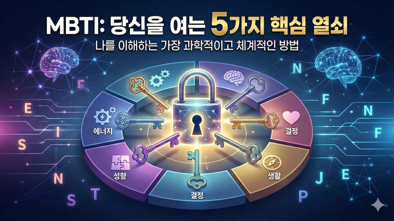 MBTI 입문 필독: 나는 왜 이렇게 행동할까? 성격 유형 5대 핵심 요소와 자기 발견의 열쇠