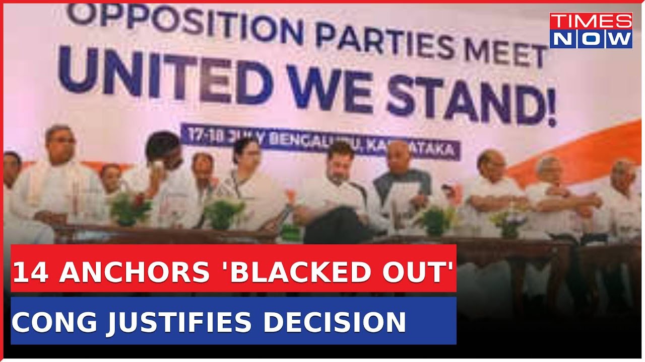 'I.N.D.I.A' Oppn Bloc Boycott 14 TV Anchors | Showdown Over Censorship? | Times Now Big Story