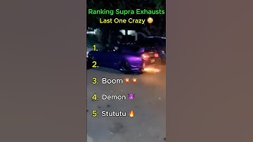 Ranking Best Toyota Supra Exhausts 🔥 #supra #toyota #exhaustion #supercars #cars #shorts #supramk4