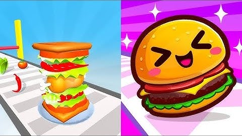 SANDWICH RUNNER VS FOOD RUN 3D LEVEL 9999New Levels Big Update Max 🥑🥝iOS Gameplay...