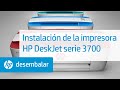 Instalación de la impresora HP DeskJet serie 3700 | HP DeskJet | HP