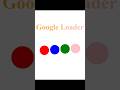 Google Loader || HTML CSS #project
