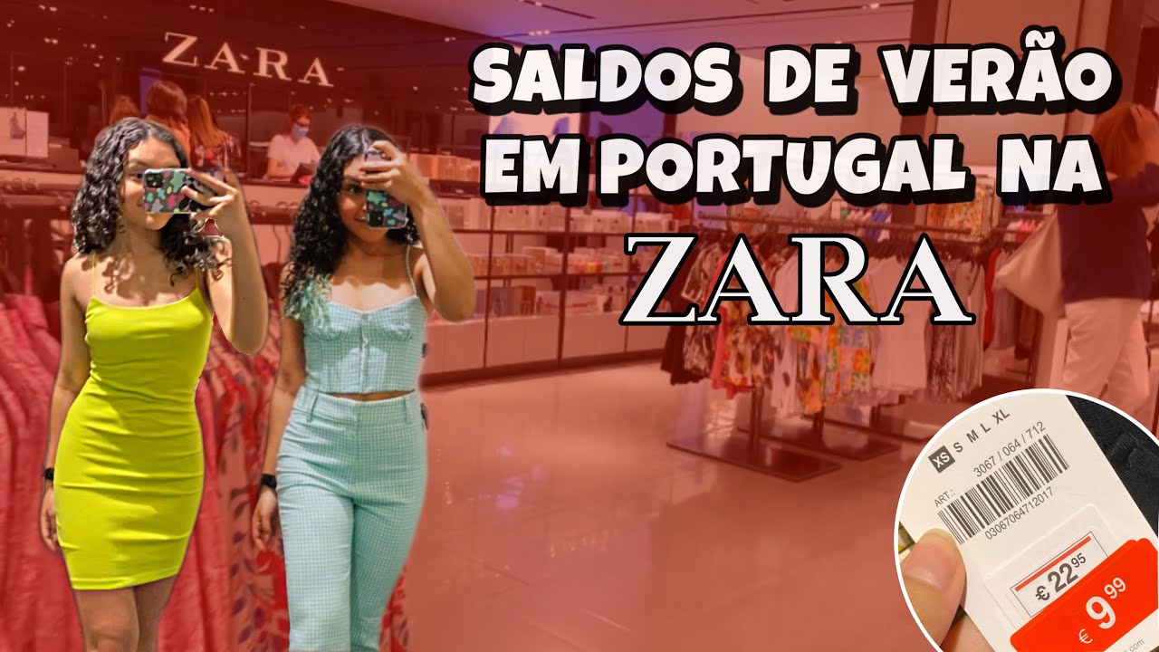 SALDOS DE VERÃO 2022 EM PORTUGAL  loja ZARA - mostrando os preços e  montando look 