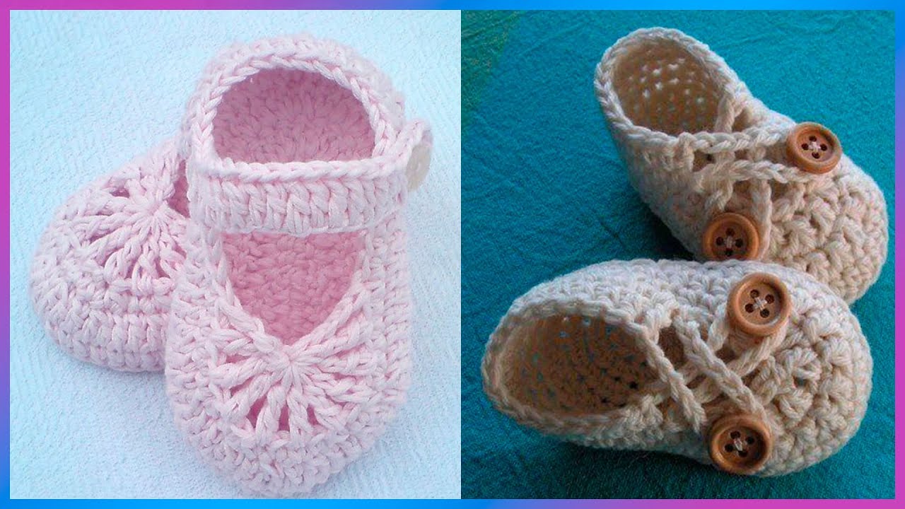Zapatos de bebé en crochet YouTube