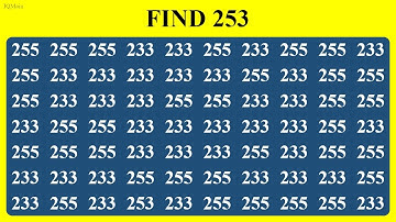Find the Hidden Number 253 - Can You Find It? #findnumber #puzzle #challenge #brainteaser #find