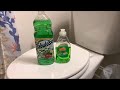 💚🍏🚽 Green ASMR Toilet Cleaning! w/ Fabuloso Passion of Fruits, Comet Paste, &amp; Gain Dish Soap 🚽🍏💚