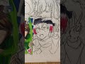 【小5が描いてみた】カラフルピーチ🍑メンバー全員【クリスマスバージョン】イラストメイキング