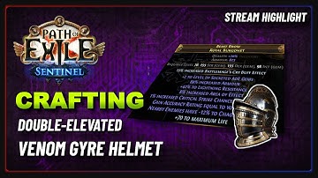 PoE 3.18 - Crafting a Double-Elevated Strength Stacker Helmet