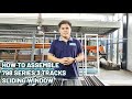 How to assemble 798 series 3 tracks Sliding window