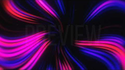 Curvy Blue Pink and Red Neon Lines Tunnel with Subtle Particles (looping animated background)